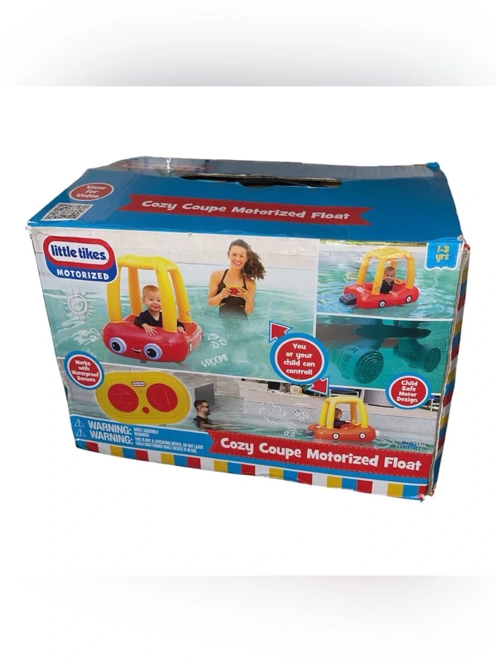 Little Tikes Motorized Cozy Coupe Float with Remote NEW Open Box